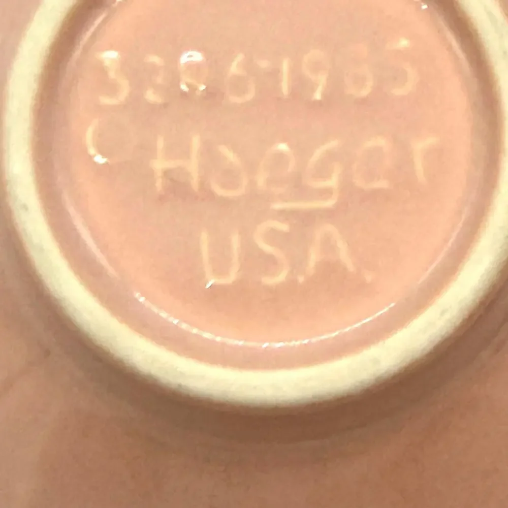 Vintage Mid Century Modern Haegar Low Profile Salmon Color 8
